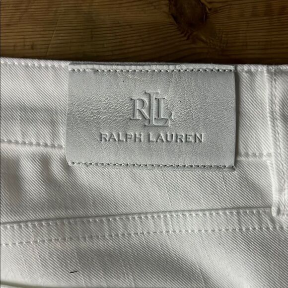 Lauren Ralph Lauren White Jean Shorts Knee-Length for Women. NEW - Picture 7 of 7